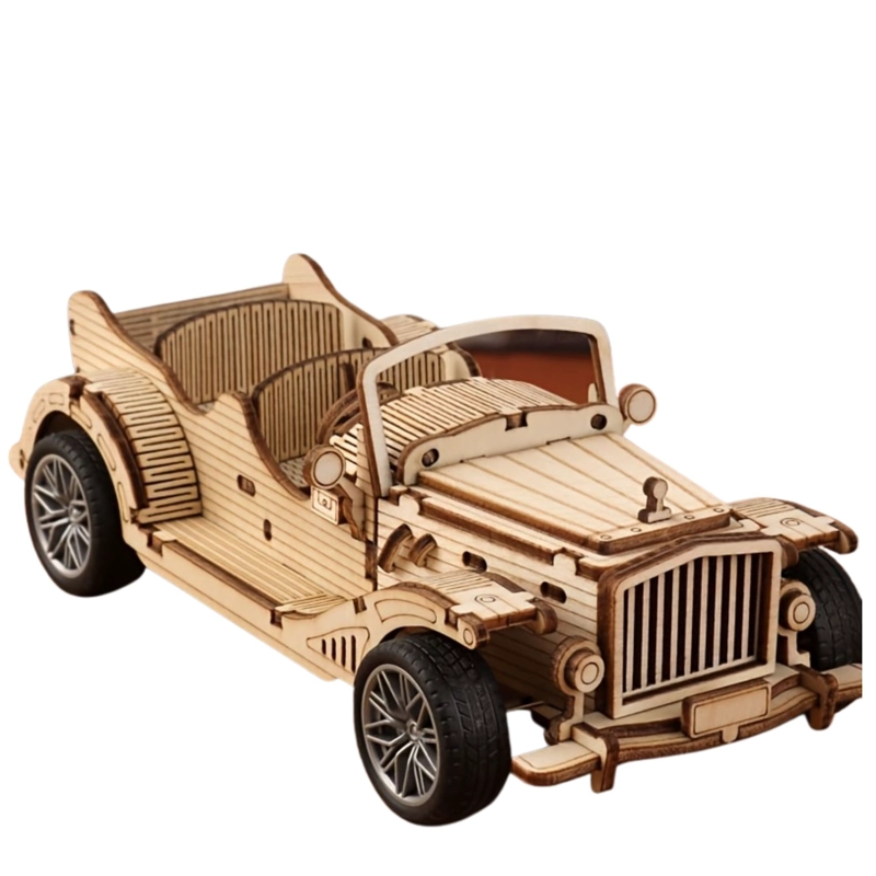 AUTO ARMABLE PUZZLE 3D DE MADERA CLASICO ND07 - 1