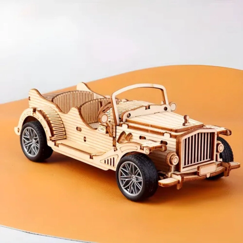 AUTO ARMABLE PUZZLE 3D DE MADERA CLASICO ND07 - 5