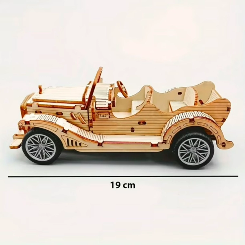 AUTO ARMABLE PUZZLE 3D DE MADERA CLASICO ND07 - 6