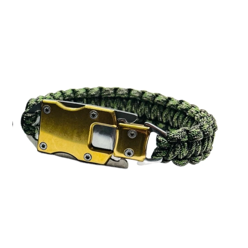 PULSERA SUPERVIVENCIA PARACORD MULTIHERRAMIENTA CUCHILLO - 1