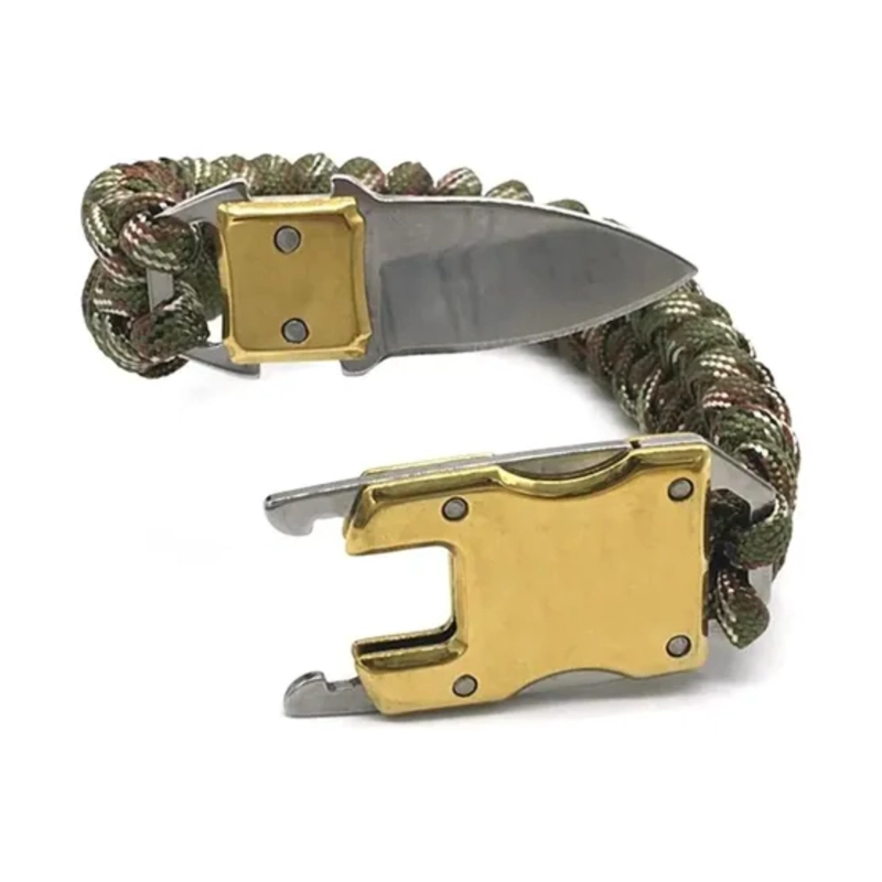 PULSERA SUPERVIVENCIA PARACORD MULTIHERRAMIENTA CUCHILLO - 4
