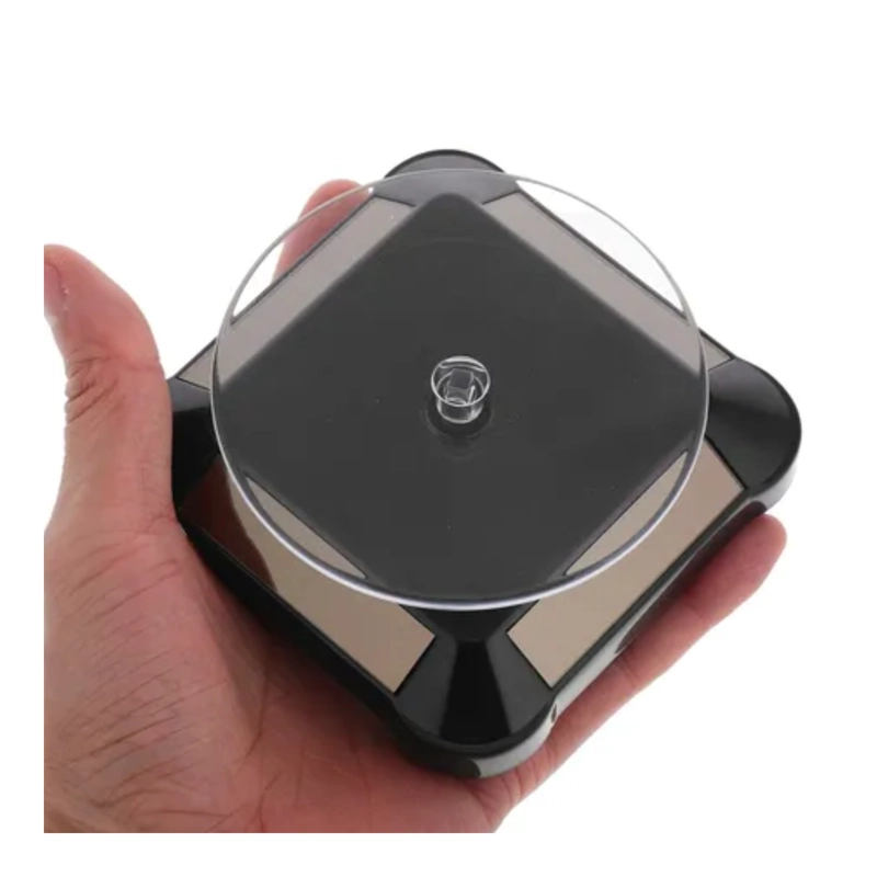 BASE GIRATORIA SOLAR EXHIBIDOR 360° JOYERIA RELOJES - 1