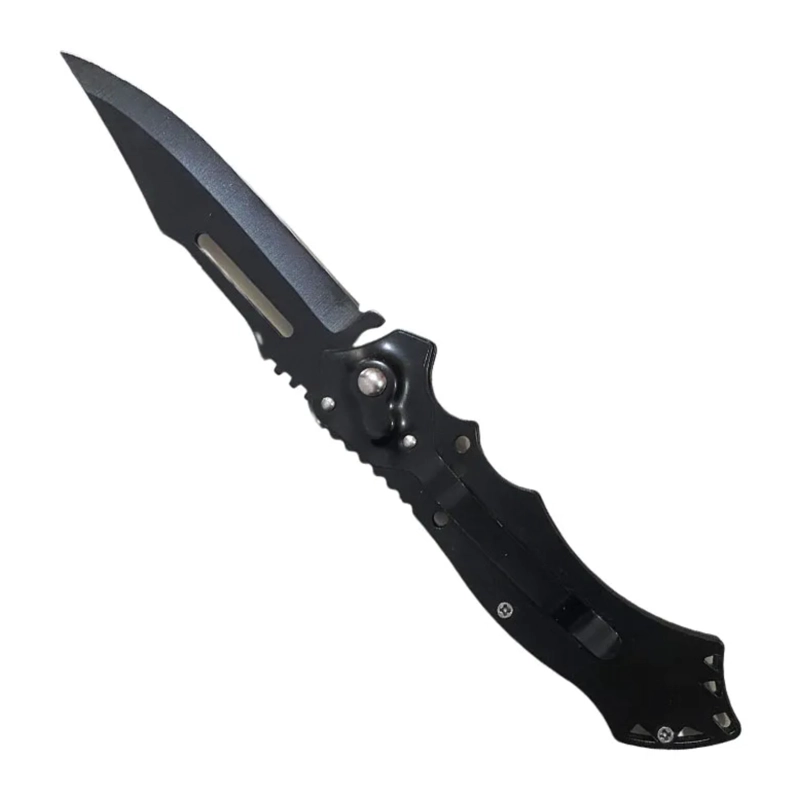 CUCHILLO PLEGABLE SKORPION EDC AZUL ROJO AUTOMATICA - 7