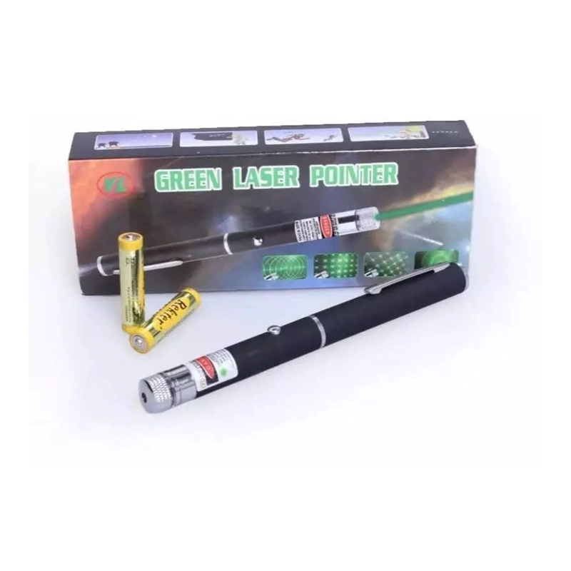PUNTERO LASER VERDE RECARGABLE 5 PATRONES Y CALEIDOSCOPIO - 3