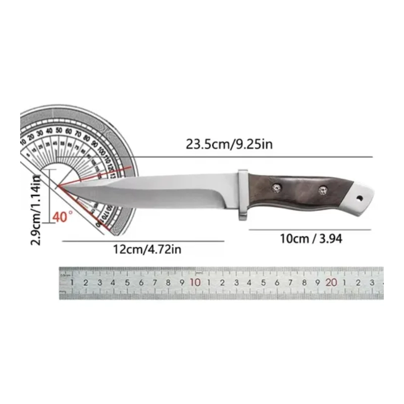 CUCHILLO SCORPION 120 GENERAL HOJA FIJA CAZA - 4