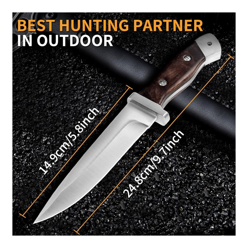 CUCHILLO SCORPION 120 GENERAL HOJA FIJA CAZA - 5