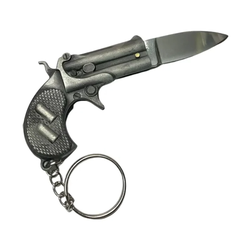 LLAVERO MAGNUM NAVAJA INTEGRADA METAL VINTAGE - 1
