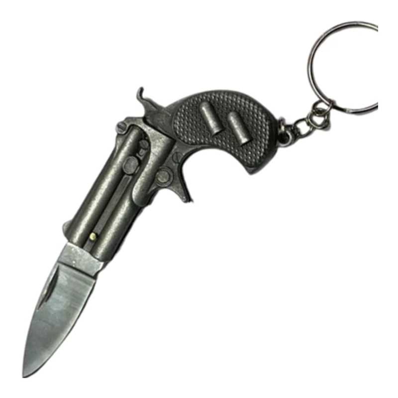 LLAVERO MAGNUM NAVAJA INTEGRADA METAL VINTAGE - 3