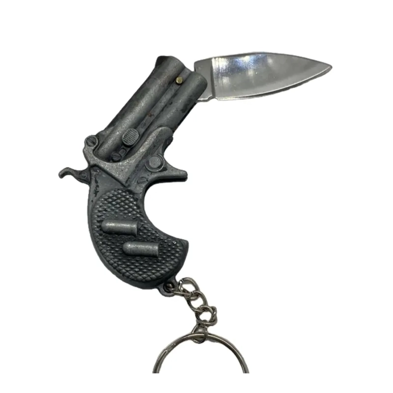 LLAVERO MAGNUM NAVAJA INTEGRADA METAL VINTAGE - 4