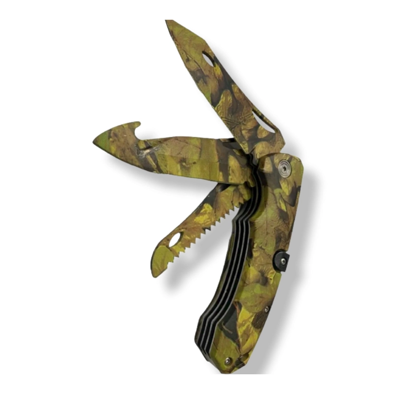 MULTIHERRAMIENTA PINZAS PLEGABLES CAMUFLAJE TRIPLE FOLIE - 1