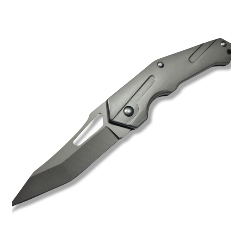NAVAJA PLEGABLE ACERO INOXIDABLE TITANIUM - 2