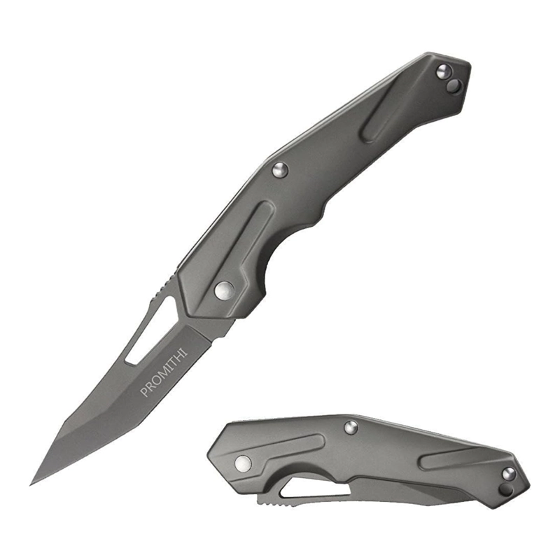 NAVAJA PLEGABLE ACERO INOXIDABLE TITANIUM - 3