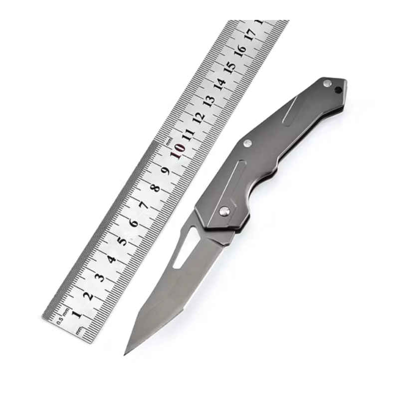 NAVAJA PLEGABLE ACERO INOXIDABLE TITANIUM - 4