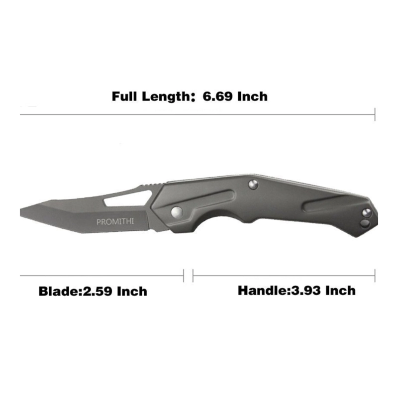 NAVAJA PLEGABLE ACERO INOXIDABLE TITANIUM - 7