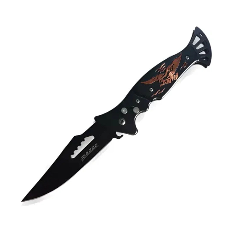 NAVAJA PLEGABLE AGUILA AUTOMATICA COLA DE FUEGO - 1