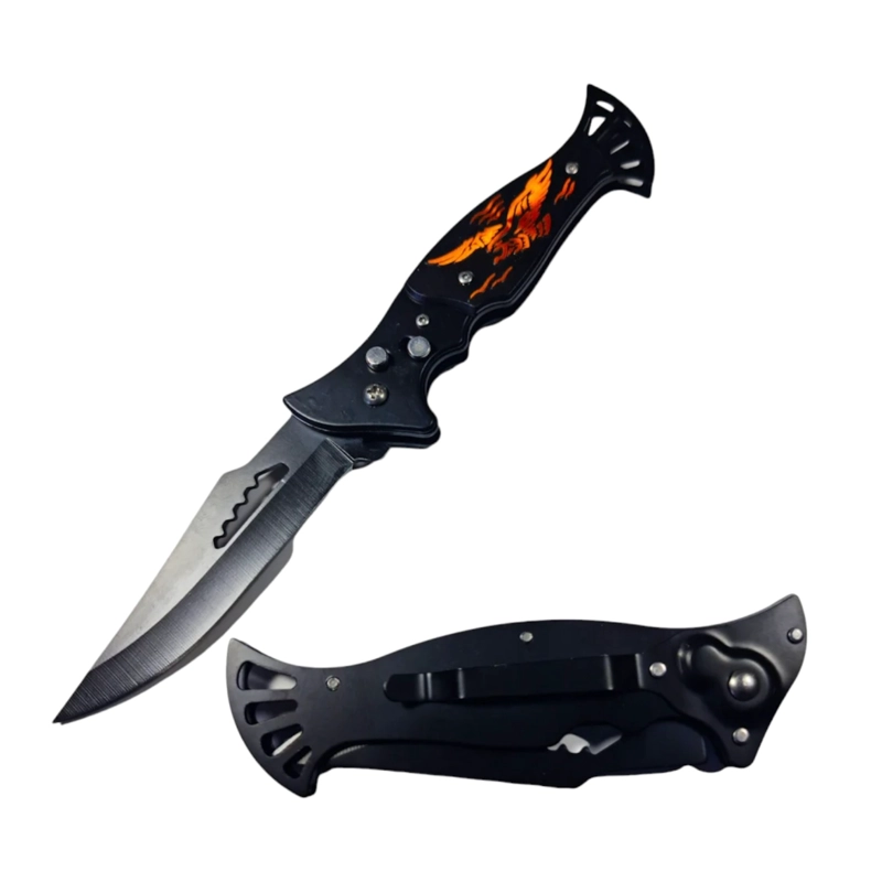 NAVAJA PLEGABLE AGUILA AUTOMATICA COLA DE FUEGO - 2
