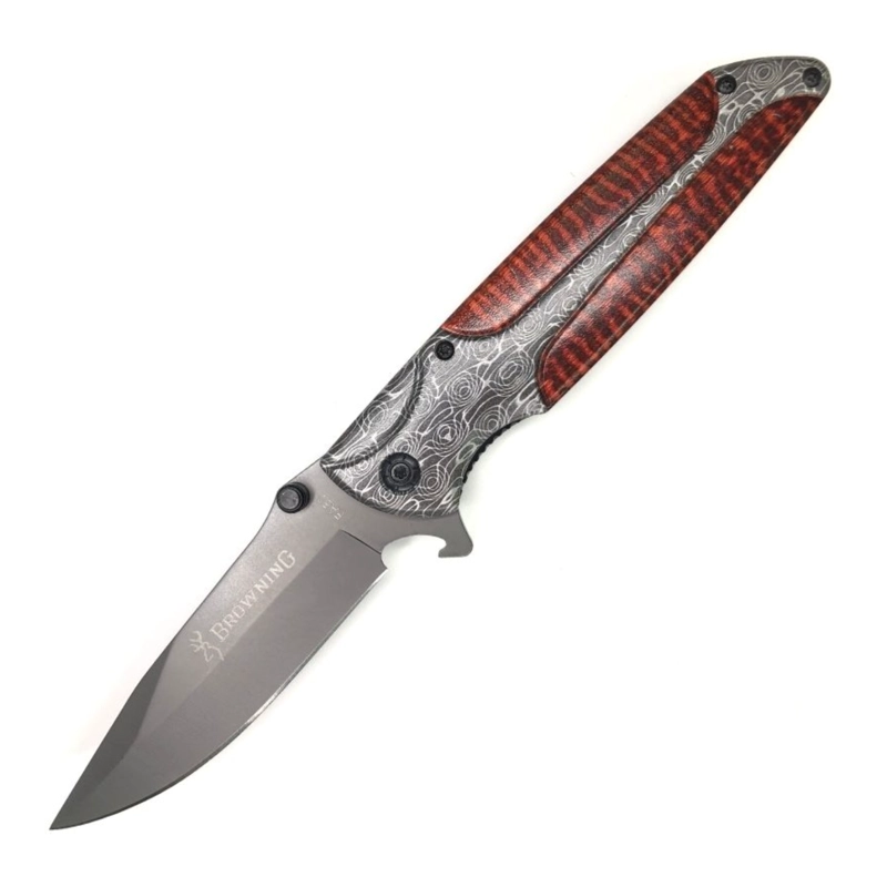 NAVAJA TIGRE DAMASCENO HOJA DROP POINT - 2