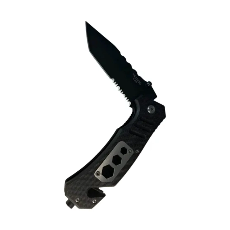 NAVAJA CRON PLEGABLE SERRADO APERTURA ASISTIDA NEGRO - 5