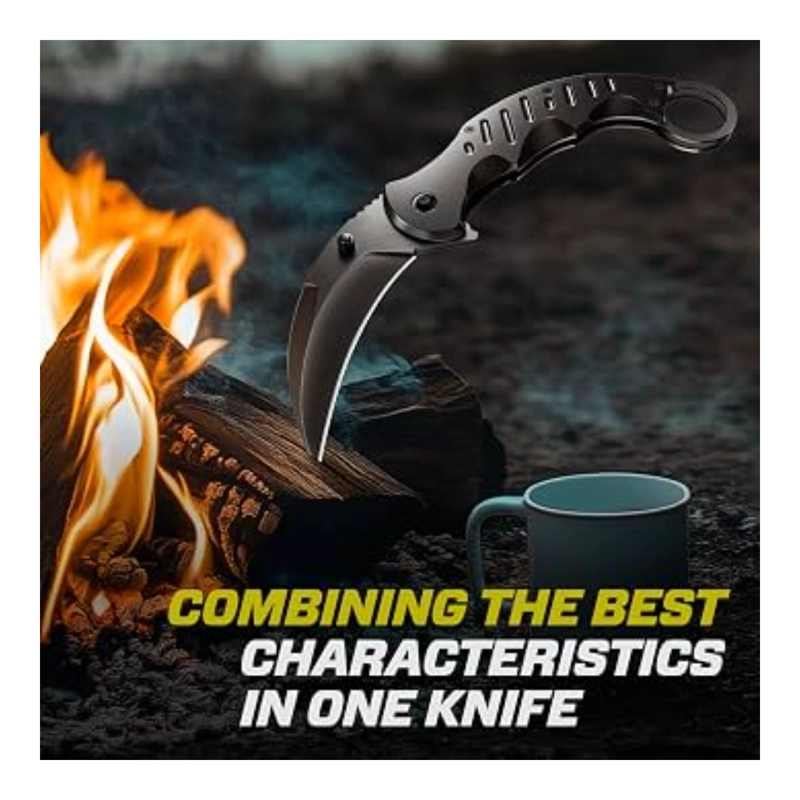 CUCHILLO KARAMBIT PLEGABLE ACERO 440C NAVAJA - 8