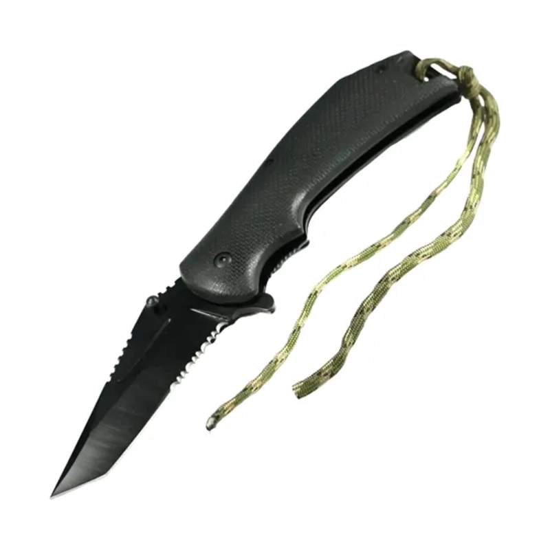 NAVAJA SUPERVIVENCIA HOJA FIJA PARACORD ESCARABAJO - 1