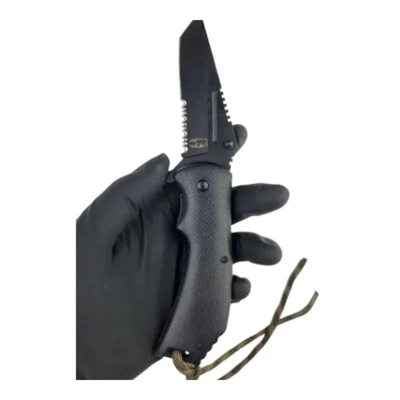 NAVAJA SUPERVIVENCIA HOJA FIJA PARACORD ESCARABAJO - 4