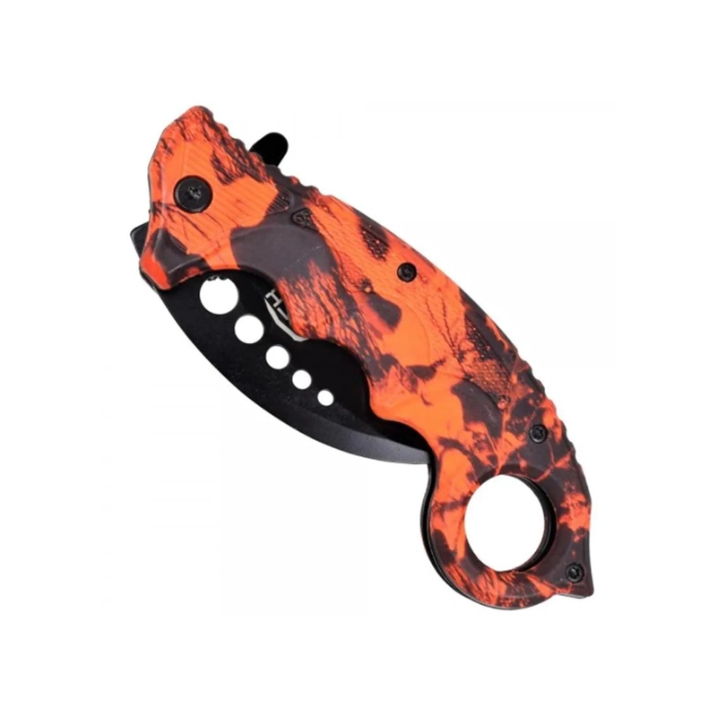 NAVAJA KARAMBIT HOJA CURVA ROJO INFERNO - 6