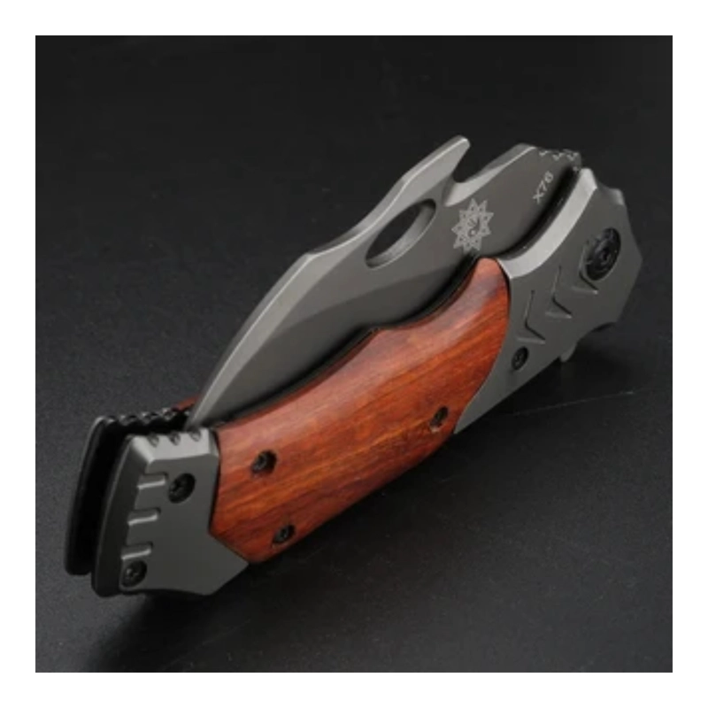 NAVAJA KARAMBIT HOJA CURVA ROJO INFERNO - 8