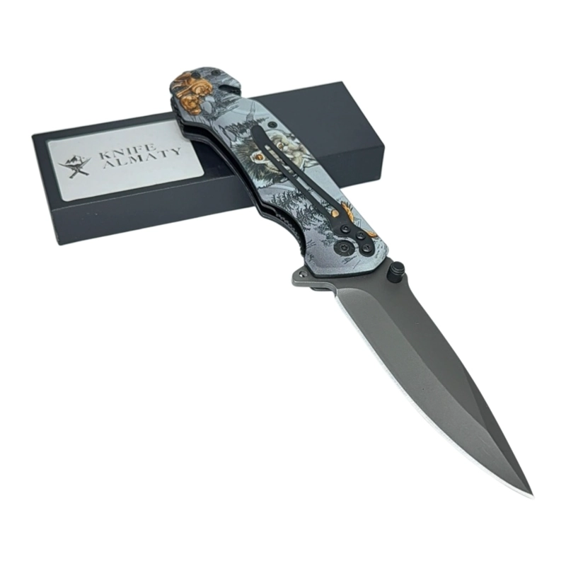 CUCHILLO SIOUX PLEGABLE NAVAJA CORTAPLUMAS - 3
