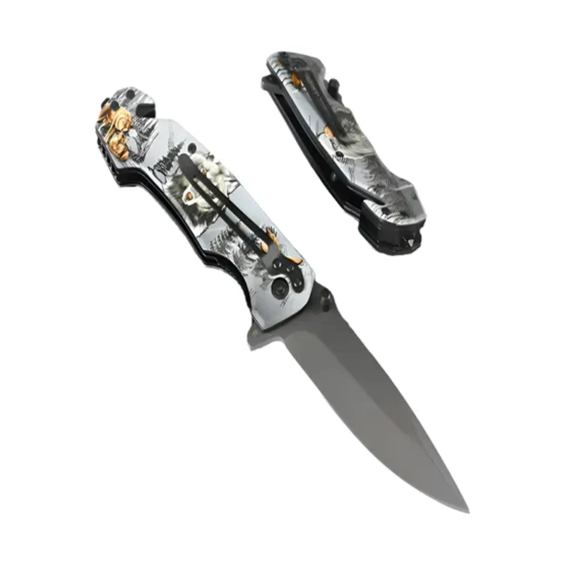 CUCHILLO SIOUX PLEGABLE NAVAJA CORTAPLUMAS - 6