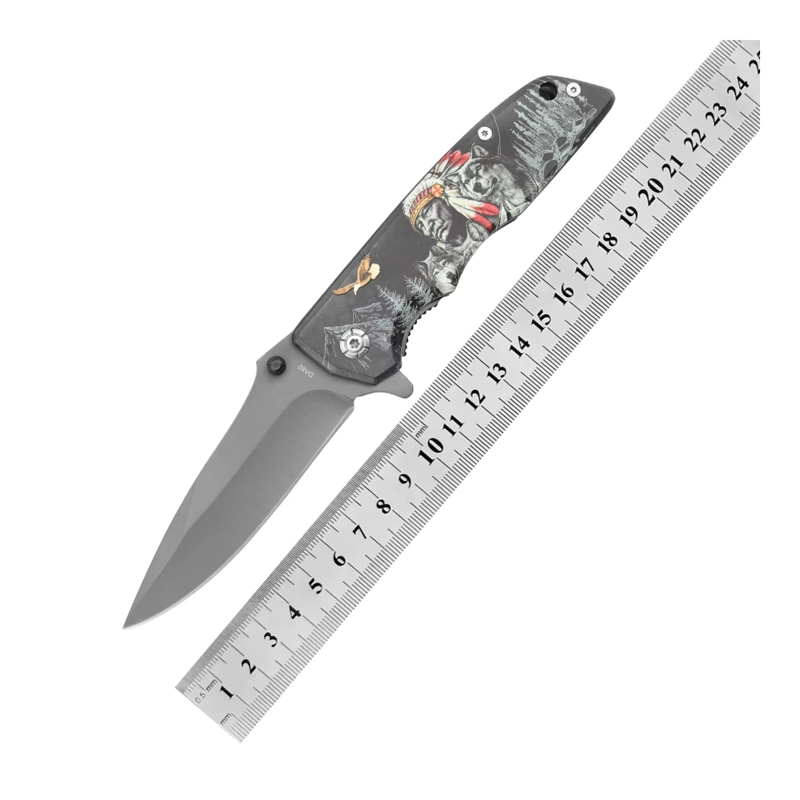 CUCHILLO SIOUX PLEGABLE NAVAJA CORTAPLUMAS - 8
