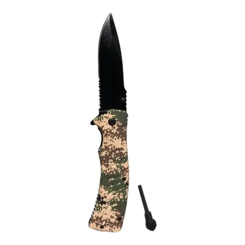 CUCHILLO PLEGABLE CAMUFLAJE DIGITAL ACERO INOXIDABLE - 3