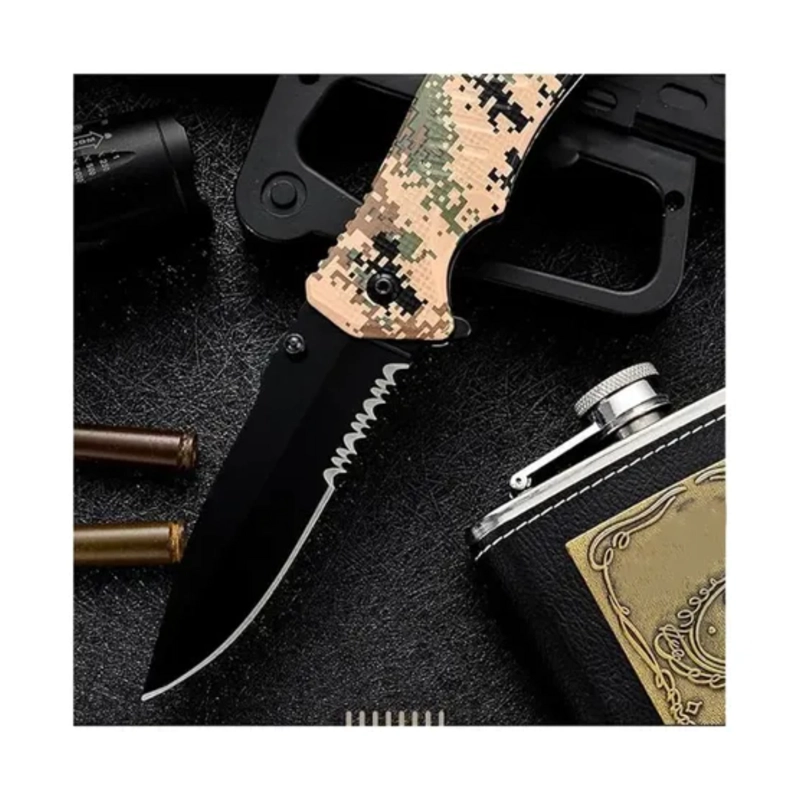 CUCHILLO PLEGABLE CAMUFLAJE DIGITAL ACERO INOXIDABLE - 7