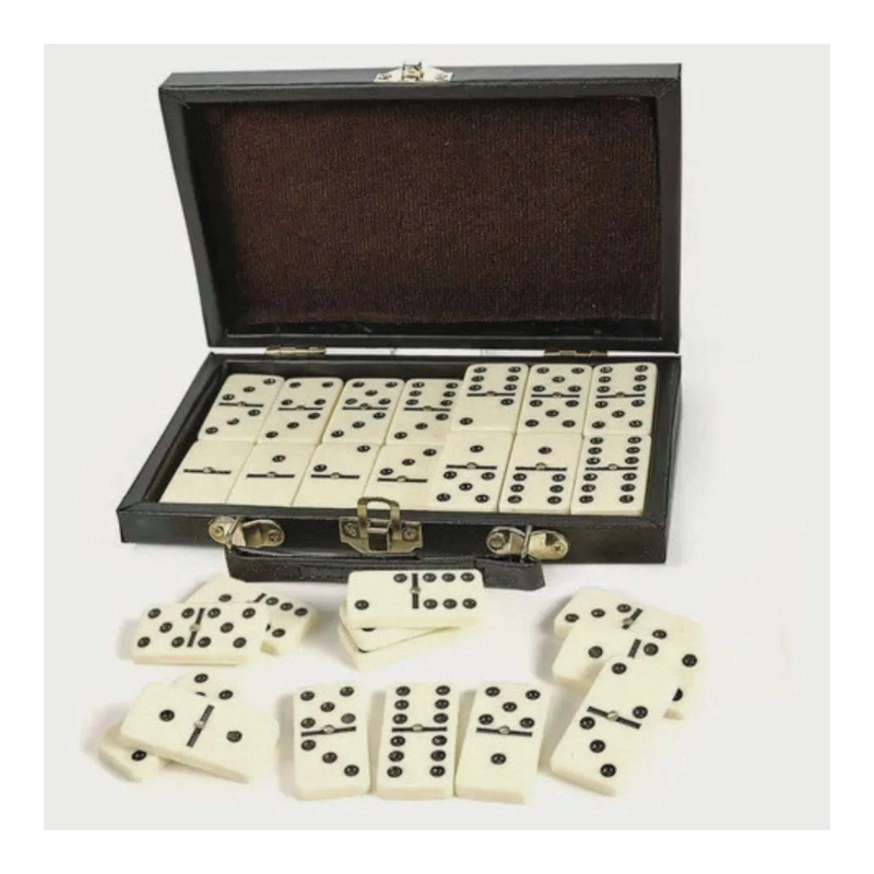 DOMINO CLASICO 28 FICHAS ESTUCHE MALETA - 1