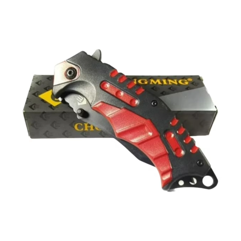 NAVAJA PLEGABLE BOLSILLO NEGRO ROJO 21,5 CM RED FROG - 6