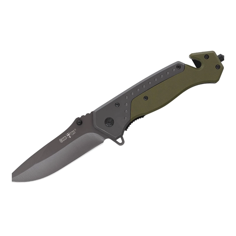 NAVAJA PLEGABLE GIO VERDE OLIVA G10 SUPERVIVENCIA - 3