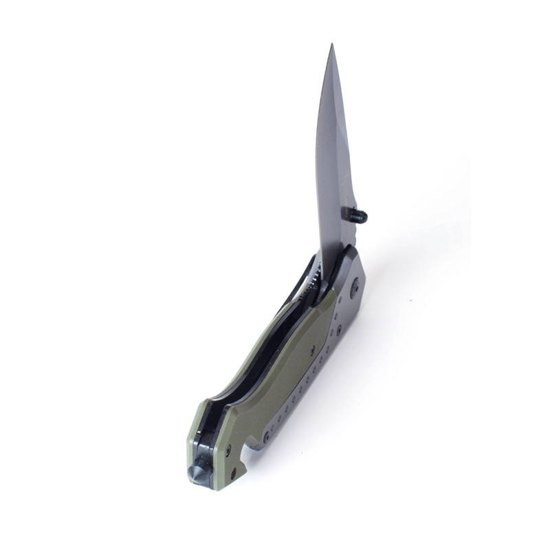 NAVAJA PLEGABLE GIO VERDE OLIVA G10 SUPERVIVENCIA - 6