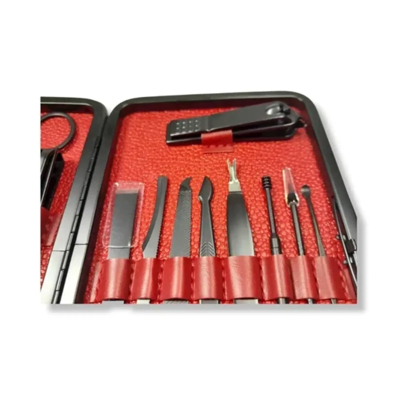SET MANICURA PEDICURA 16 PIEZAS ACERO INOXIDABLE - 5