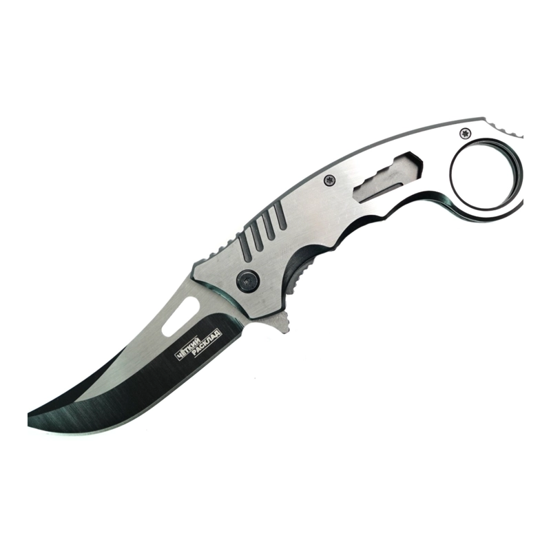 NAVAJA KARAMBIT SILVER FLAME PLEGABLE - 1