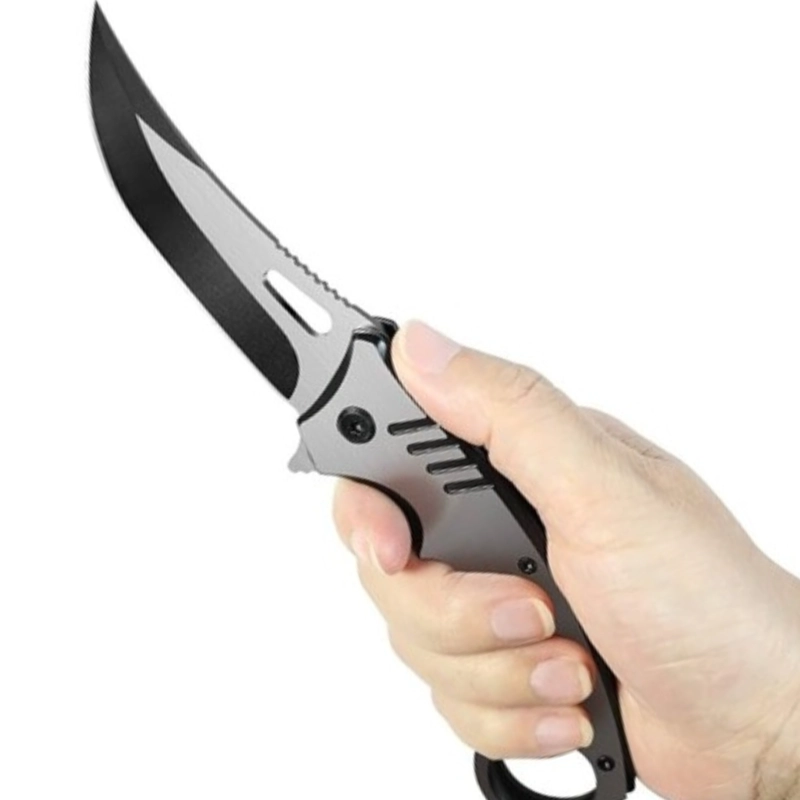 NAVAJA KARAMBIT SILVER FLAME PLEGABLE - 3
