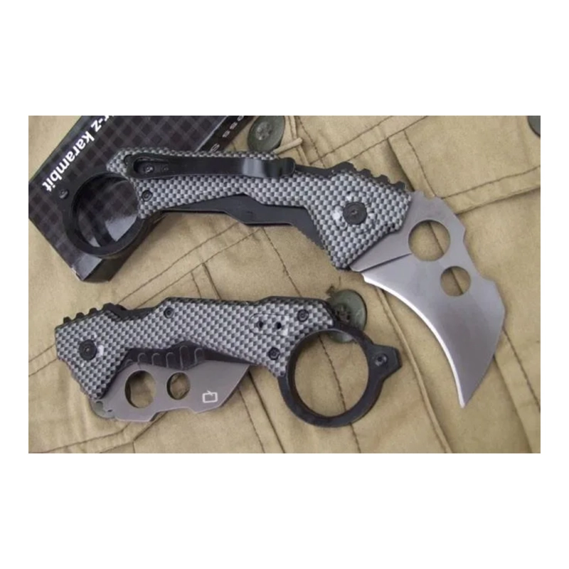 NAVAJA KARAMBIT GARRA HOJA FIJA FIBRA CARBONO METEOR - 6