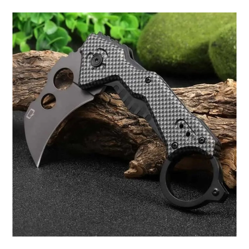 NAVAJA KARAMBIT GARRA HOJA FIJA FIBRA CARBONO METEOR - 7