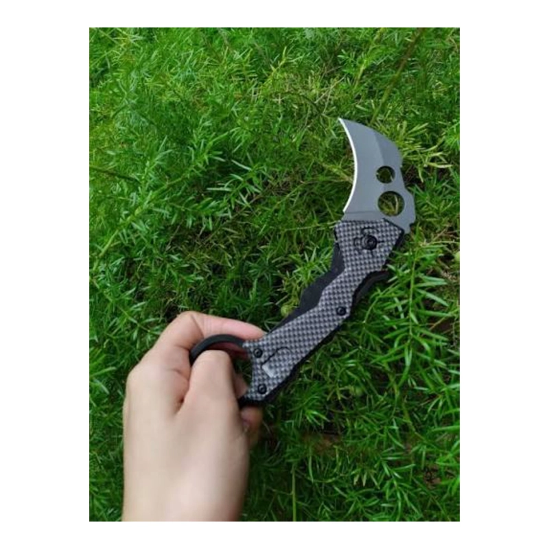 NAVAJA KARAMBIT GARRA HOJA FIJA FIBRA CARBONO METEOR - 8