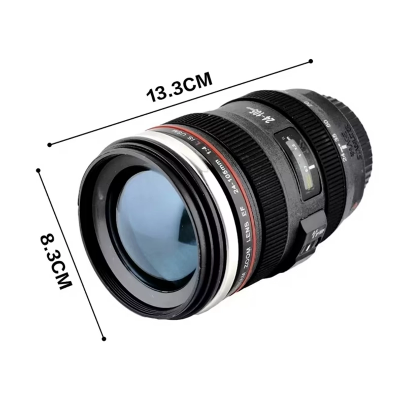 TAZA TERMICA LENTE CAMARA ACERO INOXIDABLE MUG - 7