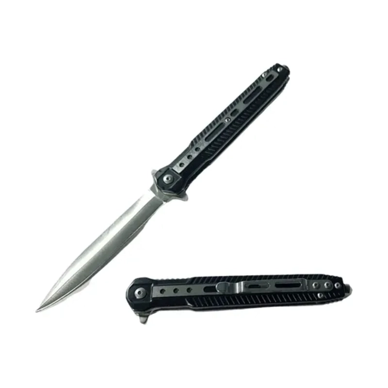 NAVAJA PLEGABLE BOTON ACERO BLACK EDGE - 2