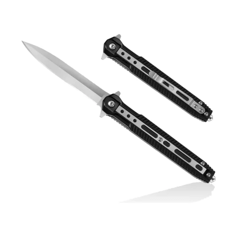 NAVAJA PLEGABLE BOTON ACERO BLACK EDGE - 3