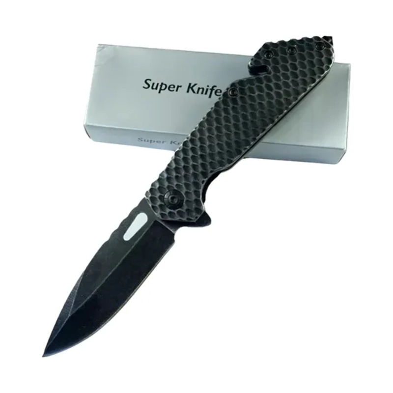 NAVAJA PLEGABLE EMERGENCIA ROMPE CINTURON STEEL - 2