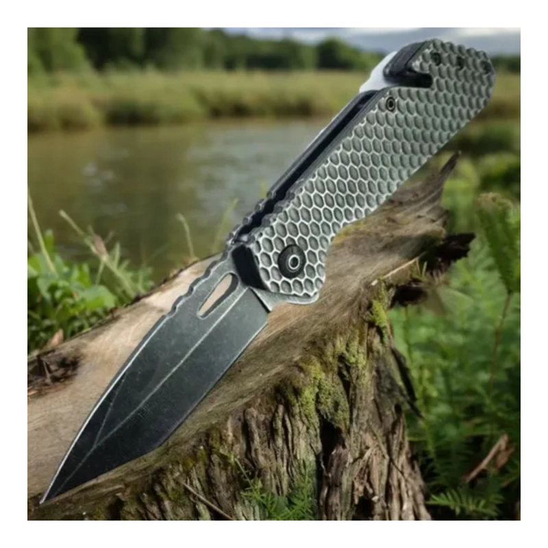 NAVAJA PLEGABLE EMERGENCIA ROMPE CINTURON STEEL - 4