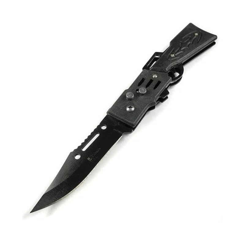NAVAJA PLEGABLE AUTOMATICO HOJA NEGRA RIFFLE - 2