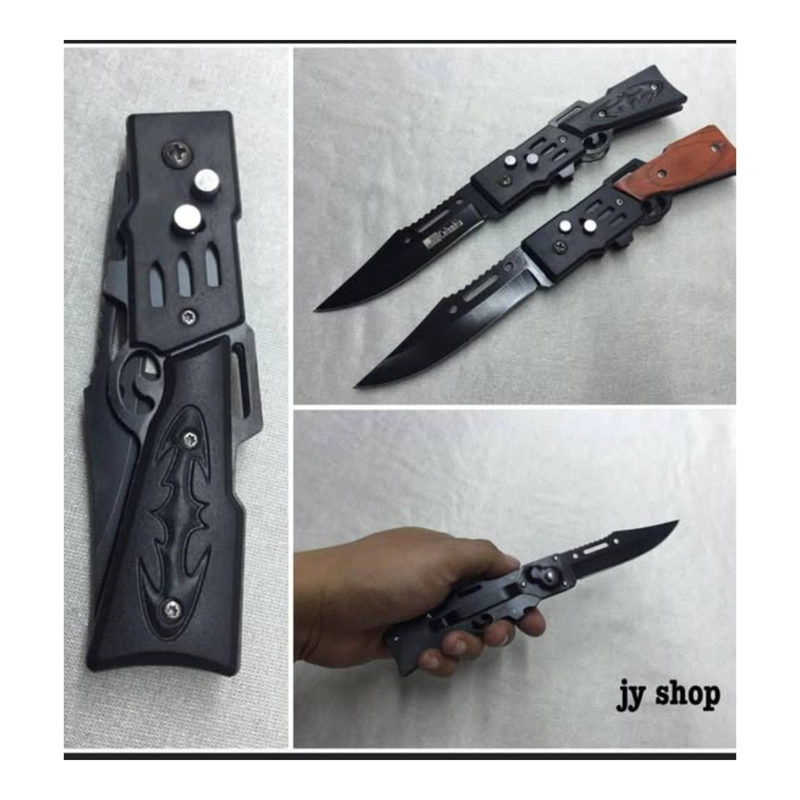NAVAJA PLEGABLE AUTOMATICO HOJA NEGRA RIFFLE - 6