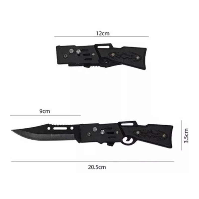 NAVAJA PLEGABLE AUTOMATICO HOJA NEGRA RIFFLE - 7